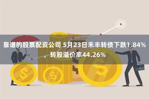 靠谱的股票配资公司 5月23日禾丰转债下跌1.84%，转股溢价率44.26%