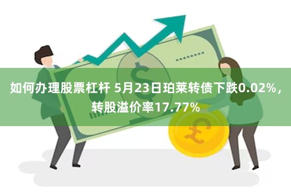 如何办理股票杠杆 5月23日珀莱转债下跌0.02%，转股溢价率17.77%