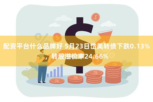 配资平台什么品牌好 5月23日岱美转债下跌0.13%，转股溢价率24.66%